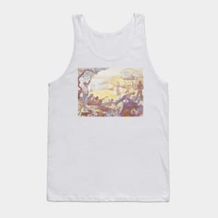 In the Time of Harmony - The Joy of Life - Sunday by the Sea by Paul Signac Tank Top